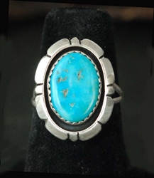 LOVELY NAVAJO MORENCI TURQUOISE RING