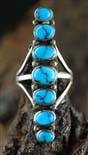 BEAUTIFUL VINTAGE LONE MOUNTAIN TURQUOISE RING