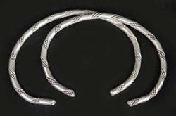 LOVELY STERLING SILVER TWIST WIRE BRACELETS