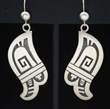 BENJAMIN MANSFIELD HOPI OVERLAY EARRINGS