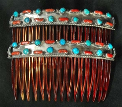 LOVELY NAVAJO HAIR COMBS SET OF 2