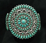 WARREN ONDELACY TURQUOISE CLUSTER BRACELET