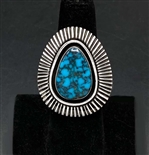 Stunning Kenneth Begay Lone Mountain Turquoise Ring