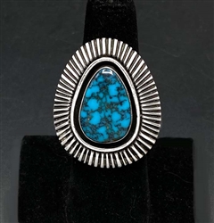 Stunning Kenneth Begay Lone Mountain Turquoise Ring
