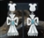 LOVELY LEWIS LOMAY HOPI #8 TURQUOISE EARRINGS