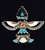 BEAUTIFUL BOWMAN PENWA ZUNI KNIFEWING PIN