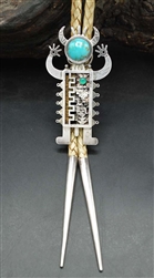 WONDERFUL RIC CHARLIE HORNED FIGURE BOLO TIE