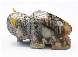 ZUNI PICASSO MARBLE BUFFALO FETISH