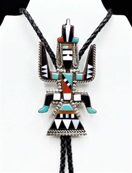 Vintage Angela Cellicion Knifewing Bolo & Matching Tips