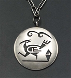 HUBERT YOWYTEWA HOPI ROADRUNNER PENDANT