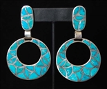 VINTAGE FRANCES LEEKYA ZUNI TURQUOISE EARRINGS