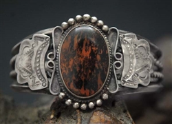 RALPH TAWANGYAOUMA PETRIFIED WOOD BRACELET