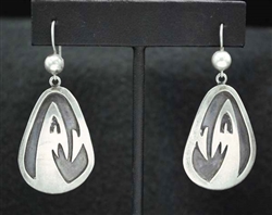 Early Vintage Hopi Overlay Post Earrings