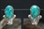 Pretty Dan Simplicio Turquoise and Silver Leaf Earrings