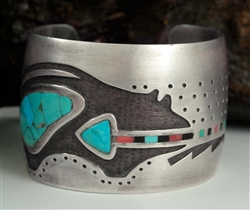 SPECIAL MANUEL HOYUNGOWA INLAID HOPI BRACELET