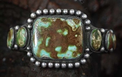 HEAVY ROYSTON C. G. WALLACE TURQUOISE BRACELET