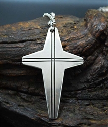 CIPRIANO QUINTANA CRAZY HORSE CROSS PENDANT