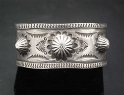 EARLY 1930's STAMPED REPOUSSE CUFF