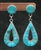 VINTAGE ZUNI CHANNEL INLAY EARRINGS