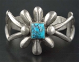 HOPI LEWIS LOMAY CAST #8 TURQUOISE BRACELET