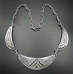 LOVELY HOPI LEWIS LOMAY COLLAR NECKLACE