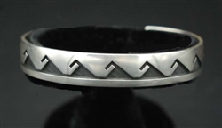 STEWART T DACAWYMA HOPI OVERLAY BRACELET