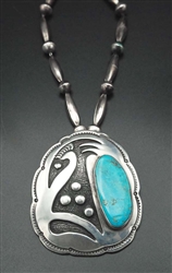 STUNNING ALLEN POOYAOUMA HOPI PIN/PENDANT
