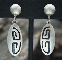 EARLY WALLIE SEKAYUMPTEWA HOPI EARRINGS