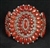 LOVELY ALICE QUAM CORAL CLUSTER BRACELET