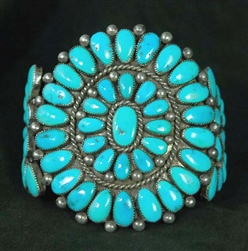 ALICE QUAM MORENCI TURQUOISE CLUSTER BRACELET