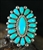 ALICE QUAM MORENCI TURQUOISE CLUSTER RING