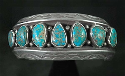 LOVELY MARK CHEE BISBEE TURQUOISE BRACELET