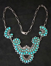 BEAUTIFUL WARREN ONDELACY TURQUOISE NECKLACE