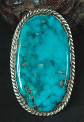 LEE AND MARY WEEBOTHEE BISBEE TURQUOISE RING