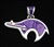 BEN NIGHTHORSE CAMPBELL REVERSABLE INLAID BEAR PENDANT