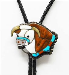 NORA LEEKITY STEER BOLO TIE