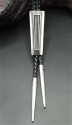 PRETTY LARRY BEGAY SILVER BOLO TIE
