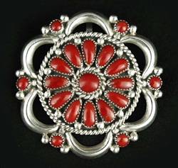 LORRAINE WAATSA CORAL CLUSTER PENDANT/PIN