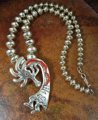 ARTHUR WILLIAMS FLUTE PLAYER KOKOPELLI PENDANT