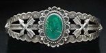 FRED HARVEY ERA BLUE GEM TURQUOISE BRACELET