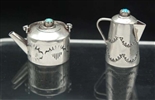 ELIZABETH WHITMAN MINIATURE COFFEE & TEA POTS