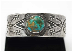 EARLY 1920's/30's INGOT STAMPED CUFF