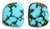 NATURAL MORENCI TURQUOISE MATCHED PAIR 17 cts.