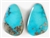 NATURAL MORENCI TURQUOISE MATCHED PAIR 17.5 cts.