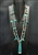 VINTAGE LEEKYA DEYUSE CARVED TAB NECKLACE