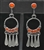 FRANK DISHTA SR. ZUNI CORAL POST EARRINGS