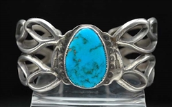 CHARLIE HOUCK NAVAJO CAST TURQUOISE BRACELET