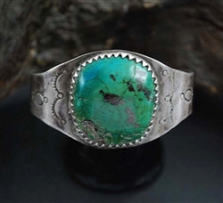 HISTORIC LG 1890+ NAVAJO CHRYSOCOLLA CUFF