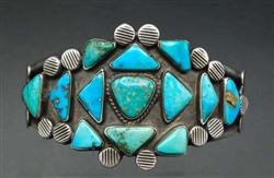 BEAUTIFUL LATE 1930'S TURQUOISE BRACELET