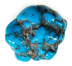 NATURAL MORENCI TURQUOISE NUGGET CABOCHON 37 cts